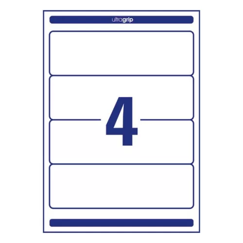 Etikett AVERY L4761-100 192x61 mm fehér iratrendezőcímke 400 címke/doboz 100 ív/doboz