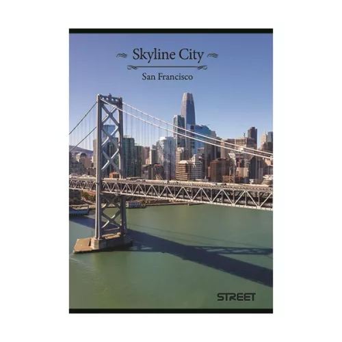 Füzet vonalas STREET A/5 54 lapos Skyline