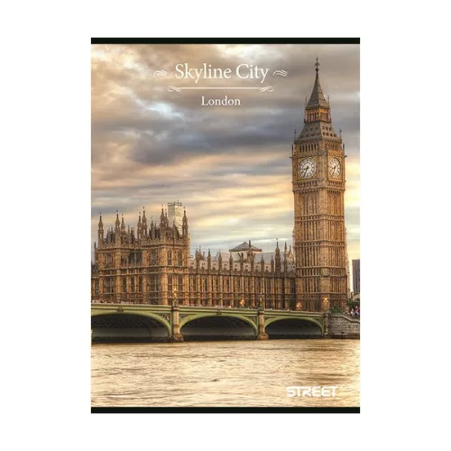 Füzet vonalas STREET A/5 54 lapos Skyline