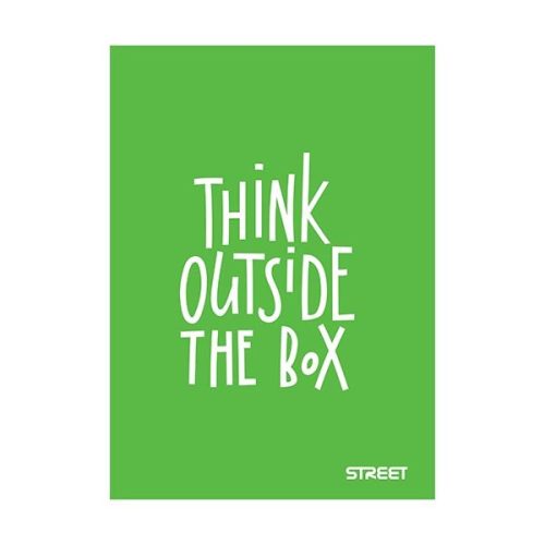 Füzet kockás STREET A/4 42 lapos PP Neon