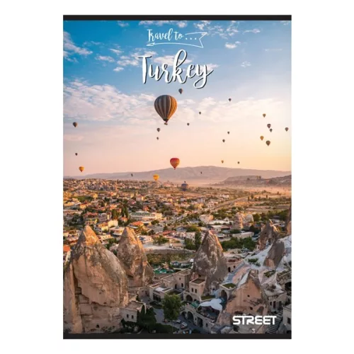 Füzet vonalas STREET A/5 54 lapos Travel To