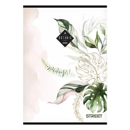 Füzet kockás STREET A/5 54 lapos Botanic