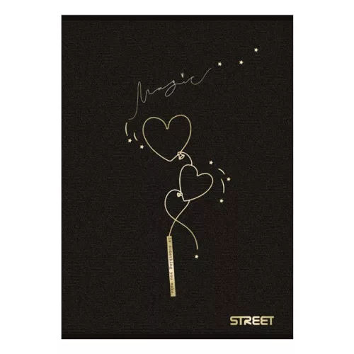 Füzet kockás STREET A/5 54 lapos Black&Gold