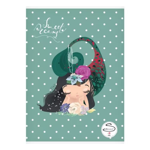 Füzet kockás STREET A/5 54 lapos Mermaid