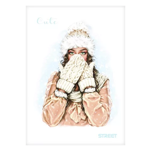 Füzet kockás STREET A/4 54 lapos Cute