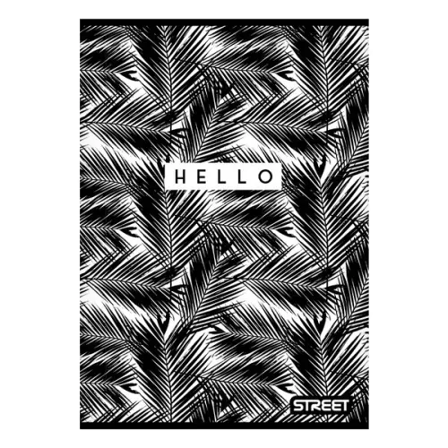 Füzet sima STREET A/4 54 lapos Black&White