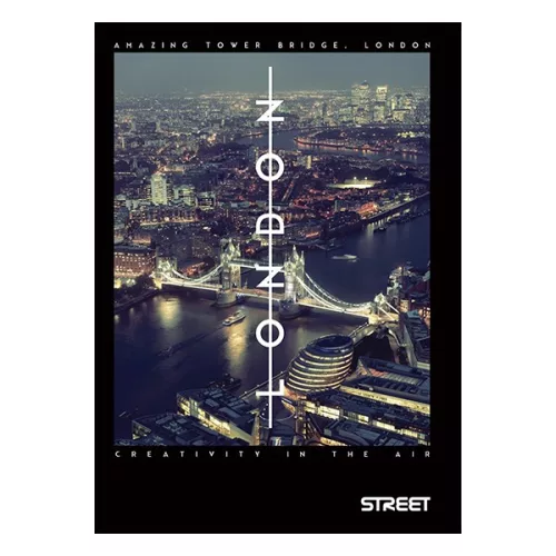 Füzet vonalas STREET A/5 50 lapos Bridges