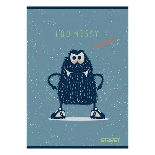 Füzet sima STREET A/5 54 lapos Monsters