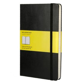   Notesz kockás MOLESKINE QP061 "L" keményfedeles fekete