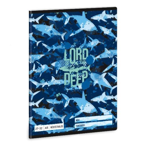 Füzet kockás ARS UNA A/5 32 lapos 27-32 Lord Of The Deep
