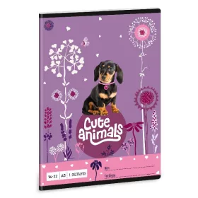   Füzet vonalas ARS UNA A/5 32 lapos 14-32 1.osztályos Cute Animals-Puppy