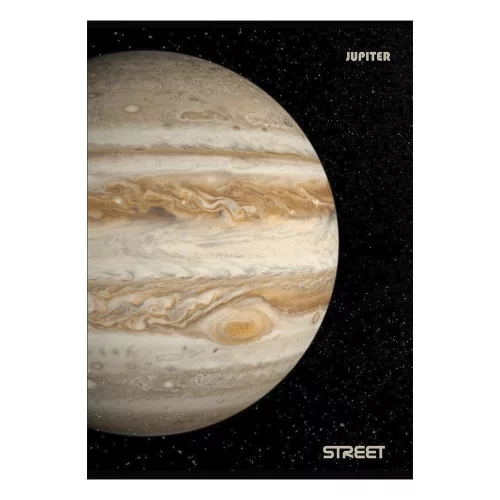 Füzet vonalas STREET A/4 54 lapos Planets margóval