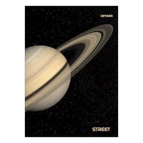 Füzet vonalas STREET A/4 54 lapos Planets margóval