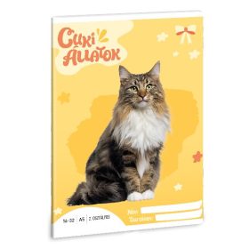   Füzet vonalas ARS UNA A/5 32 lapos 16-32 2. osztályos Cuki-Norvég erdei macska