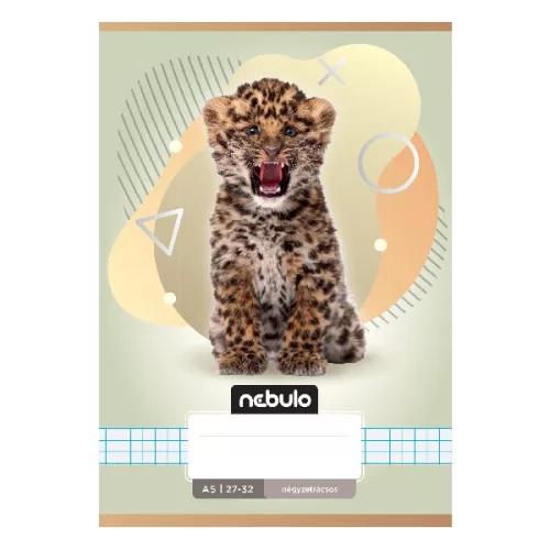 Füzet kockás NEBULO A/5 32 lapos 27-32 Állatok 16 darabos