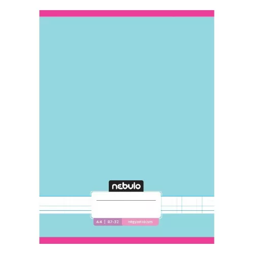 Füzet kockás NEBULO A/4 32 lapos 87-32 Monochrome és Gradient lányos 12 darabos