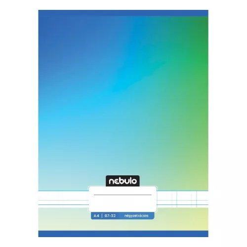 Füzet kockás NEBULO A/4 32 lapos 87-32 Monochrome és Gradient fiús 12 darabos