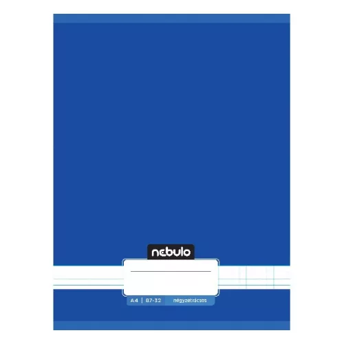 Füzet kockás NEBULO A/4 32 lapos 87-32 Monochrome és Gradient fiús 12 darabos