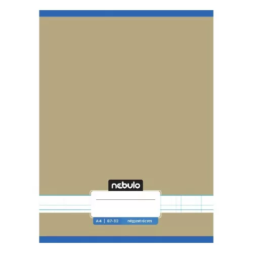 Füzet kockás NEBULO A/4 32 lapos 87-32 Monochrome és Gradient fiús 12 darabos