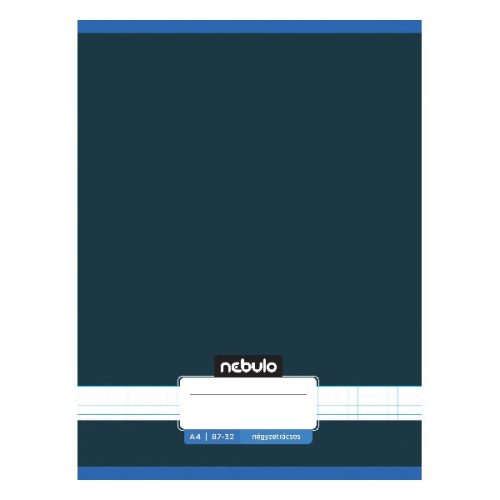 Füzet kockás NEBULO A/4 32 lapos 87-32 Monochrome és Gradient fiús 12 darabos