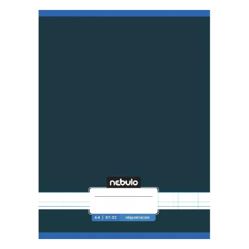 Füzet kockás NEBULO A/4 32 lapos 87-32 Monochrome és Gradient fiús 12 darabos