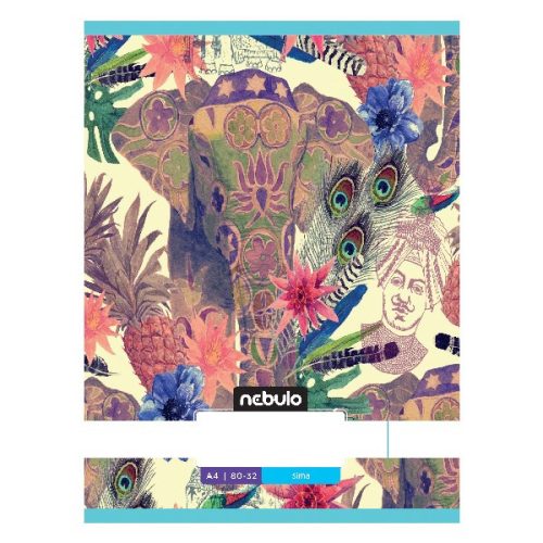 Füzet sima NEBULO A/4 32 lapos 80-32 L-Design 12 db/csomag