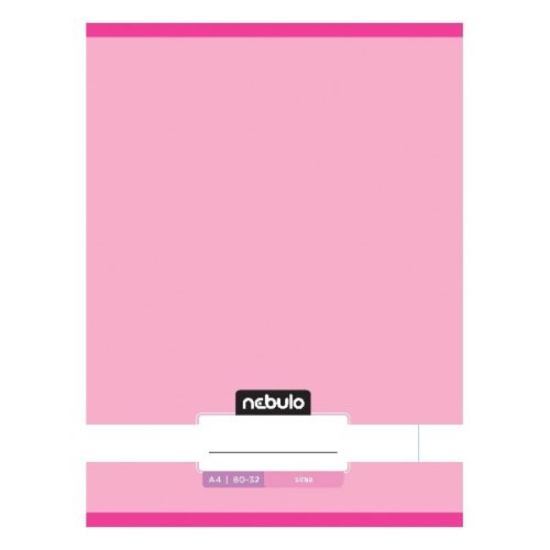 Füzet sima NEBULO A/4 32 lapos 80-32 Monochrome és Gradient lányos 12 darabos