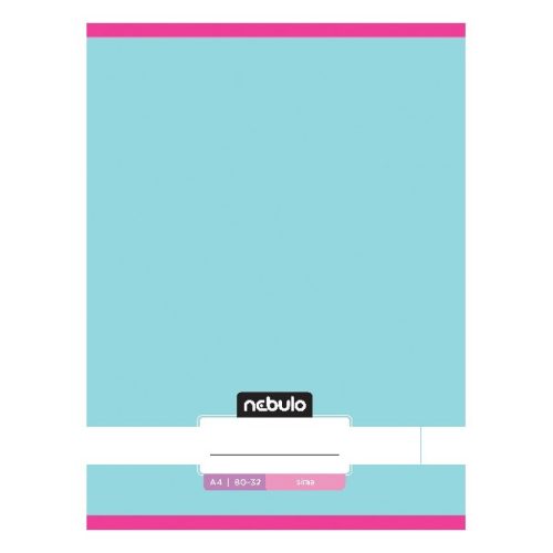 Füzet sima NEBULO A/4 32 lapos 80-32 Monochrome és Gradient lányos 12 darabos