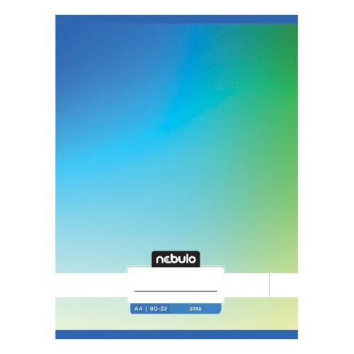 Füzet sima NEBULO A/4 32 lapos 80-32 Monochrome és Gradient fiús 12 darabos