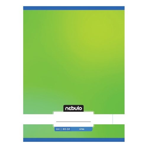 Füzet sima NEBULO A/4 32 lapos 80-32 Monochrome és Gradient fiús 12 darabos