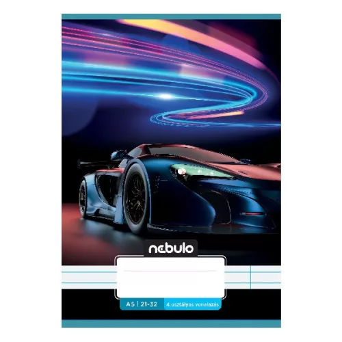 Füzet vonalas NEBULO A/5 32 lapos 21-32 4-8.osztályos Vagány I. 16 darabos