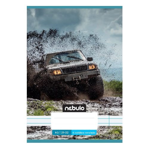 Füzet vonalas NEBULO A/5 32 lapos 21-32 Vagány I. 16 darabos