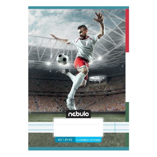 Füzet vonalas NEBULO A/5 32 lapos 21-32 Vagány I. 16 darabos