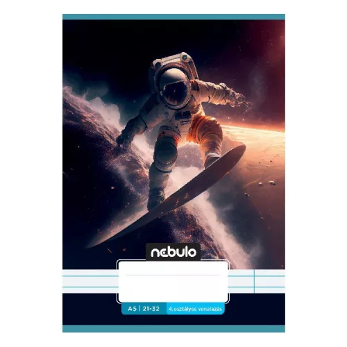 Füzet vonalas NEBULO A/5 32 lapos 21-32 4-8.osztályos Vagány I. 16 darabos