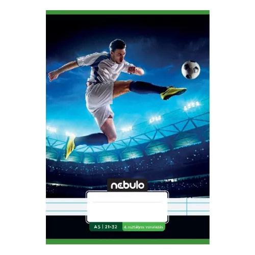 Füzet vonalas NEBULO A/5 32 lapos 21-32 4-8.osztályos Vagány II. 16 darabos