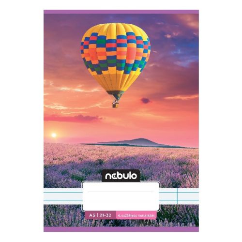 Füzet vonalas NEBULO A/5 32 lapos 21-32 4-8. osztályos Cuki I. 16 darabos