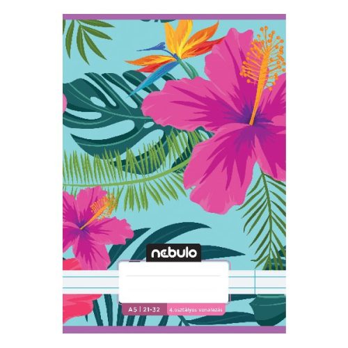 Füzet vonalas NEBULO A/5 32 lapos 21-32 4-8. osztályos Cuki I. 16 darabos