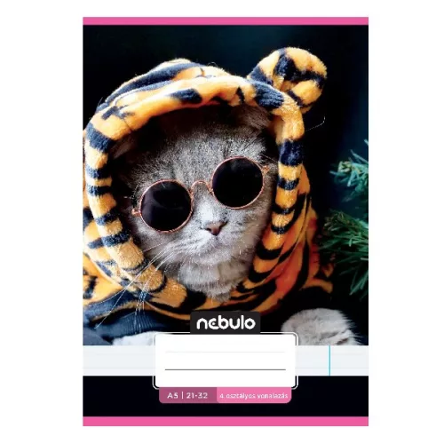 Füzet vonalas NEBULO A/5 32 lapos 21-32 4-8.osztályos Cuki II. 16 darabos