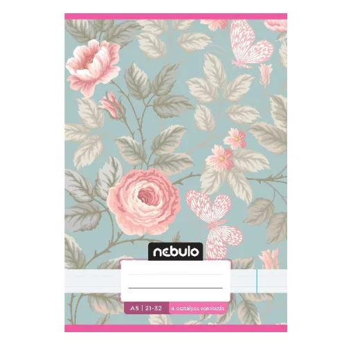 Füzet vonalas NEBULO A/5 32 lapos 21-32 4-8.osztályos Cuki II. 16 darabos