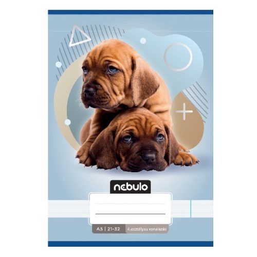 Füzet vonalas NEBULO A/5 32 lapos 21-32 4-8. osztályos Állatok 16 darabos