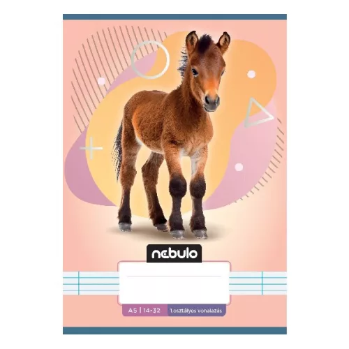 Füzet vonalas NEBULO A/5 32 lapos 14-32 1.osztályos Állatok 16 darabos