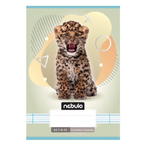 Füzet vonalas NEBULO A/5 32 lapos 16-32 2. osztályos Állatok 16 darabos