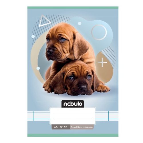 Füzet vonalas NEBULO A/5 32 lapos 12-32 3. osztályos Állatok 16 darabos