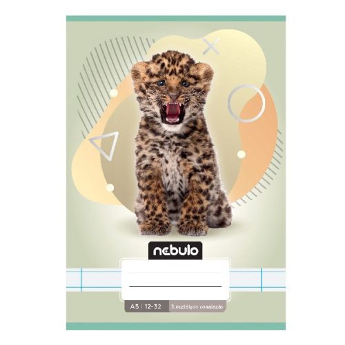 Füzet vonalas NEBULO A/5 32 lapos 12-32 3. osztályos Állatok 16 darabos