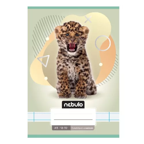 Füzet vonalas NEBULO A/5 32 lapos 12-32 3.osztályos Állatok 16 darabos