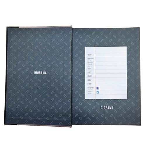 Beírókönyv vonalas JUNIOR A/5 80 lapos Diorama keményfedeles egyszínű