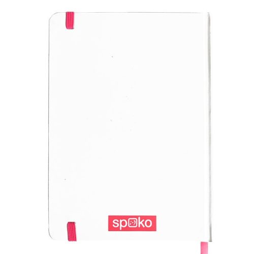 Jegyzetfüzet vonalas SPOKO A/5 96 lapos gumis keményfedeles nagy szív