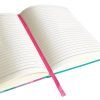 Jegyzetfüzet vonalas SPOKO A/5 96 lapos gumis keményfedeles színes mozaik