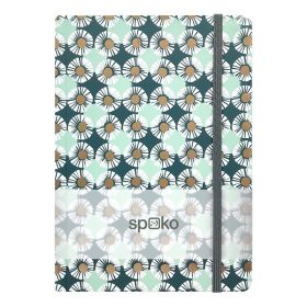   Jegyzetfüzet vonalas SPOKO A/5 96 lapos gumis keményfedeles margaréta