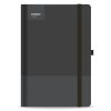 Notesz vonalas STREET Casual A/5 96 lapos gumis keményfedelű fekete